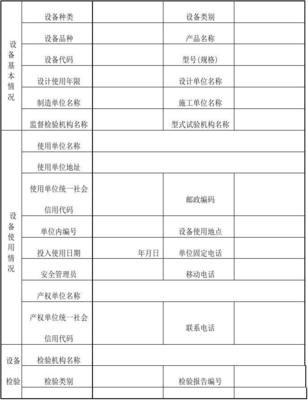 特种设备使用登记表 (2)